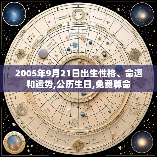 2005年9月21日出生性格、命运和运势,公历生日,免费算命