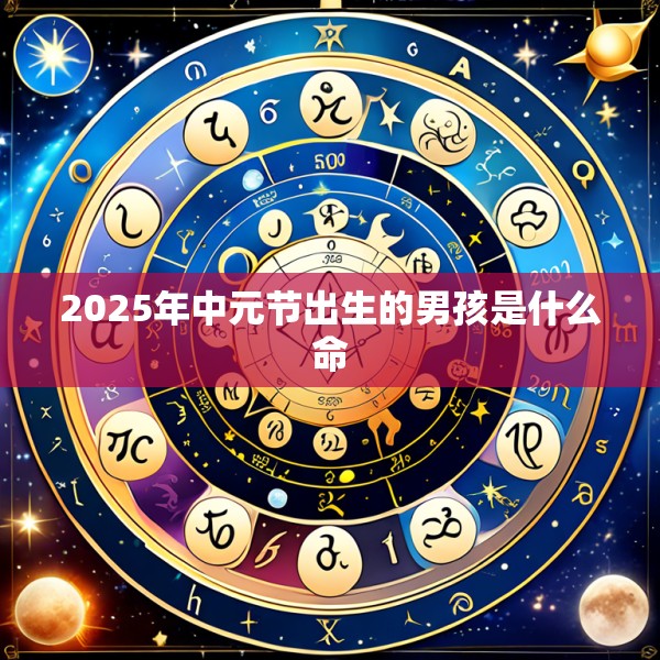 2025年中元节出生的男孩是什么命