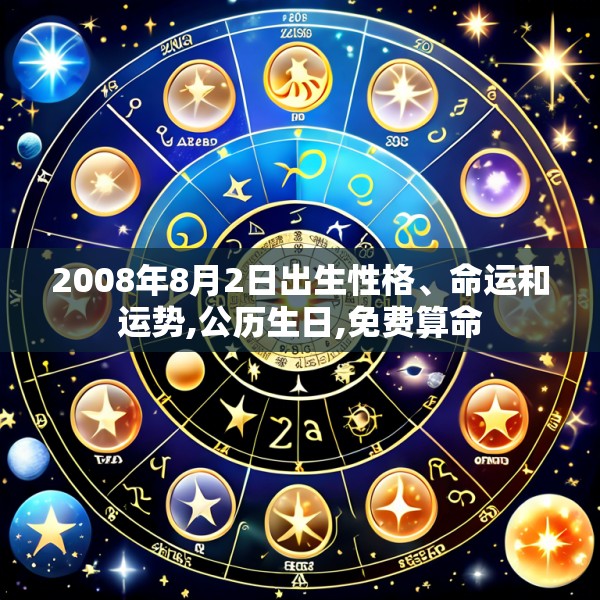 2008年8月2日出生性格、命运和运势,公历生日,免费算命