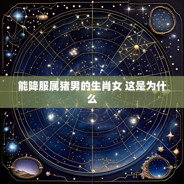 能降服属猪男的生肖女 这是为什么