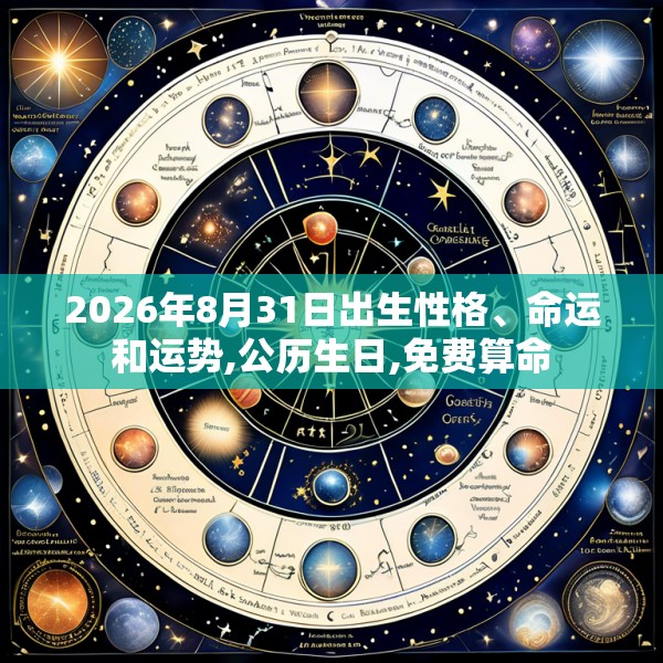 2026年8月31日出生性格、命运和运势,公历生日,免费算命
