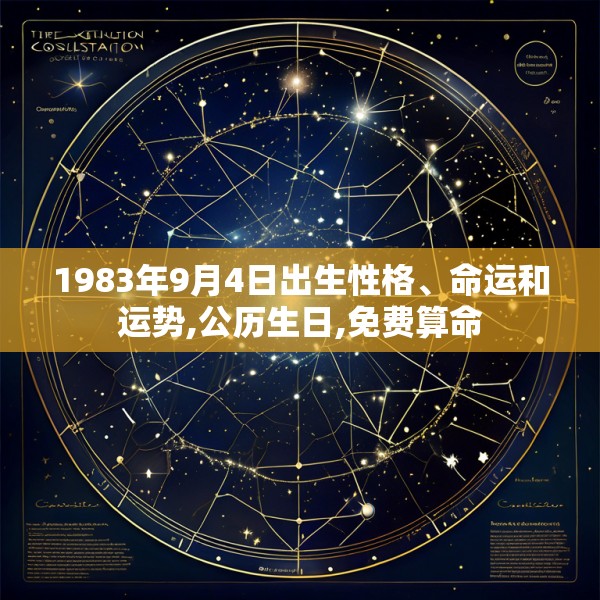 1983年9月4日出生性格、命运和运势,公历生日,免费算命