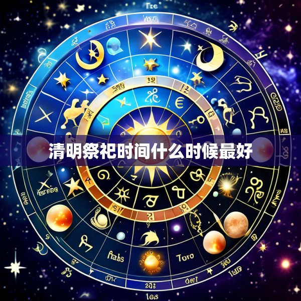 清明祭祀时间什么时候最好
