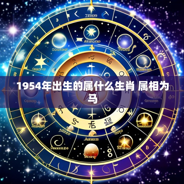 1954年出生的属什么生肖 属相为马