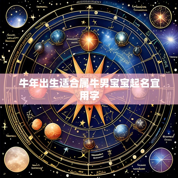 牛年出生适合属牛男宝宝起名宜用字