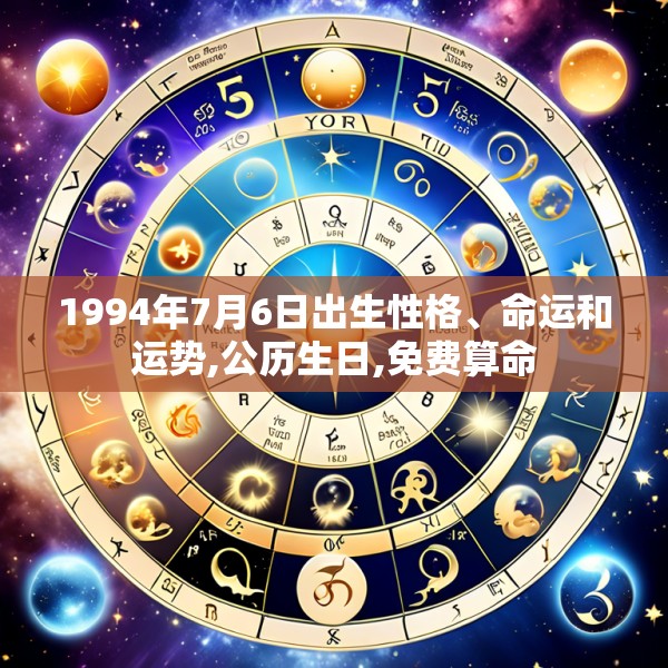 1994年7月6日出生性格、命运和运势,公历生日,免费算命