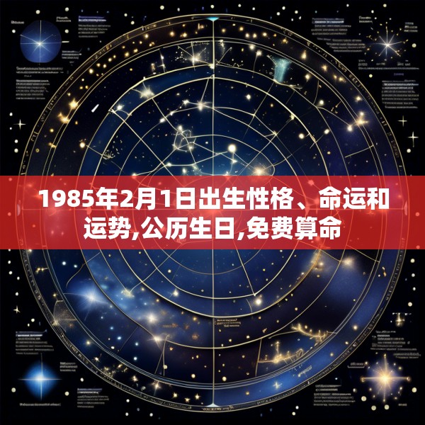 1985年2月1日出生性格、命运和运势,公历生日,免费算命