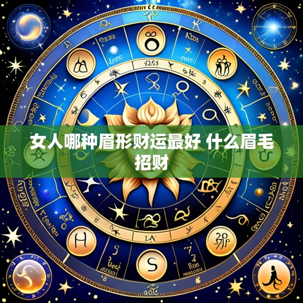 女人哪种眉形财运最好 什么眉毛招财