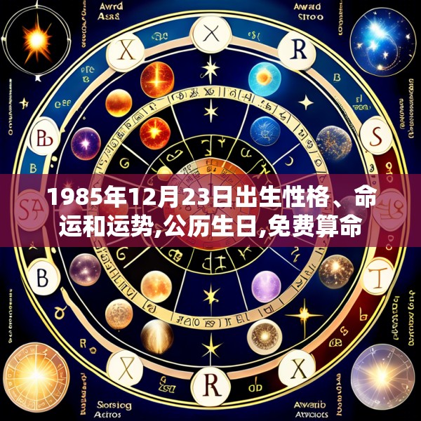 1985年12月23日出生性格、命运和运势,公历生日,免费算命