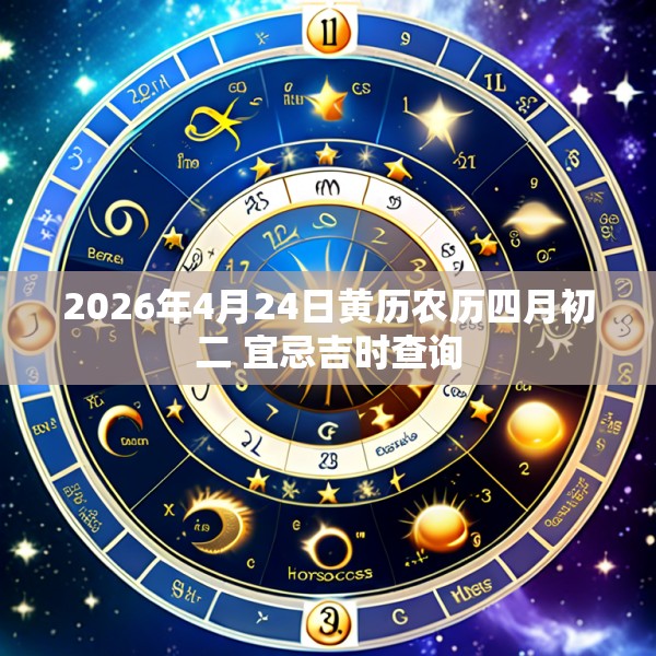 2026年4月24日黄历农历四月初二 宜忌吉时查询