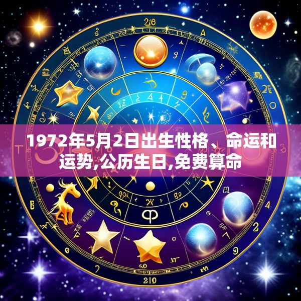 1972年5月2日出生性格、命运和运势,公历生日,免费算命