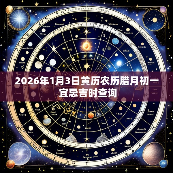 2026年1月3日黄历农历腊月初一 宜忌吉时查询