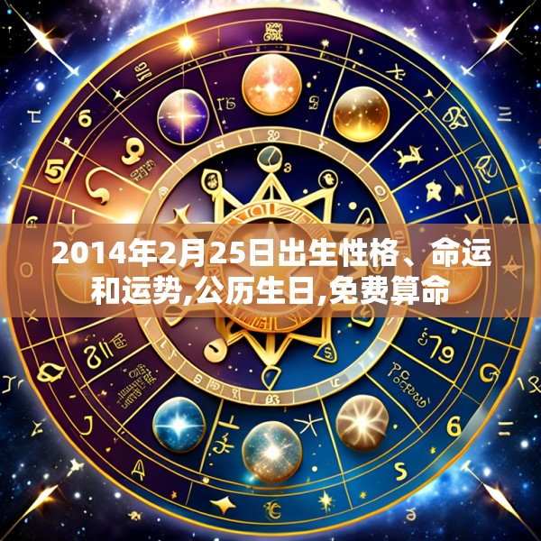 2014年2月25日出生性格、命运和运势,公历生日,免费算命