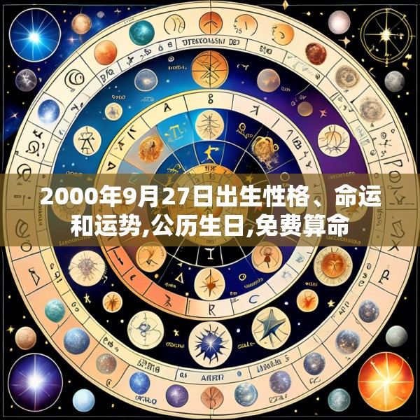 2000年9月27日出生性格、命运和运势,公历生日,免费算命