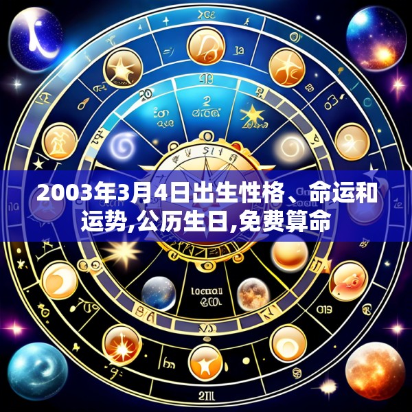 2003年3月4日出生性格、命运和运势,公历生日,免费算命
