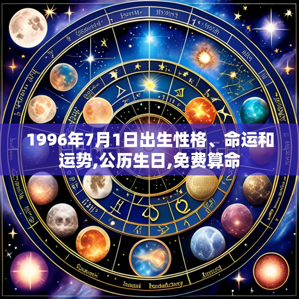1996年7月1日出生性格、命运和运势,公历生日,免费算命