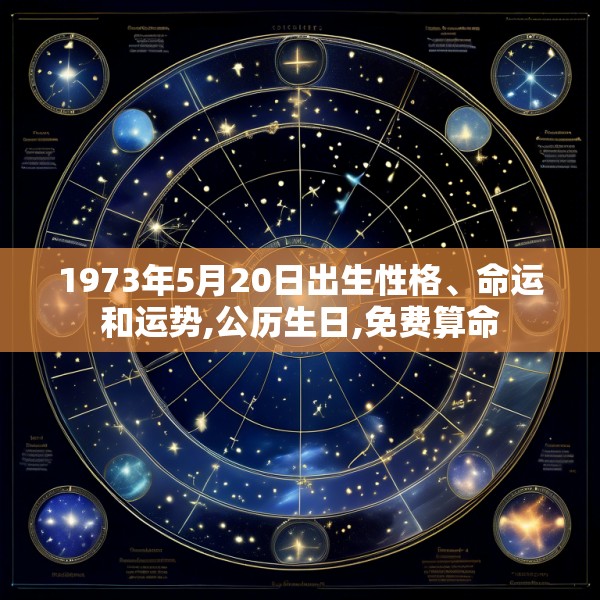 1973年5月20日出生性格、命运和运势,公历生日,免费算命