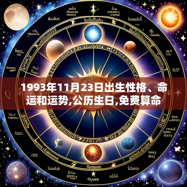 1993年11月23日出生性格、命运和运势,公历生日,免费算命