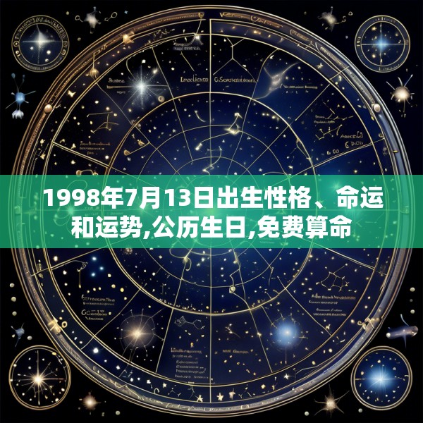 1998年7月13日出生性格、命运和运势,公历生日,免费算命