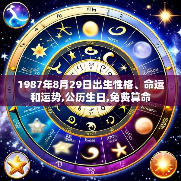 1987年8月29日出生性格、命运和运势,公历生日,免费算命