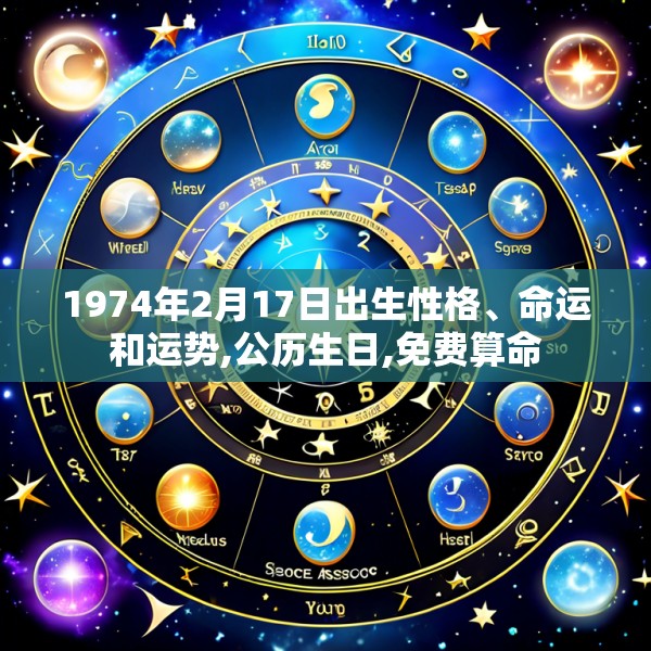 1974年2月17日出生性格、命运和运势,公历生日,免费算命