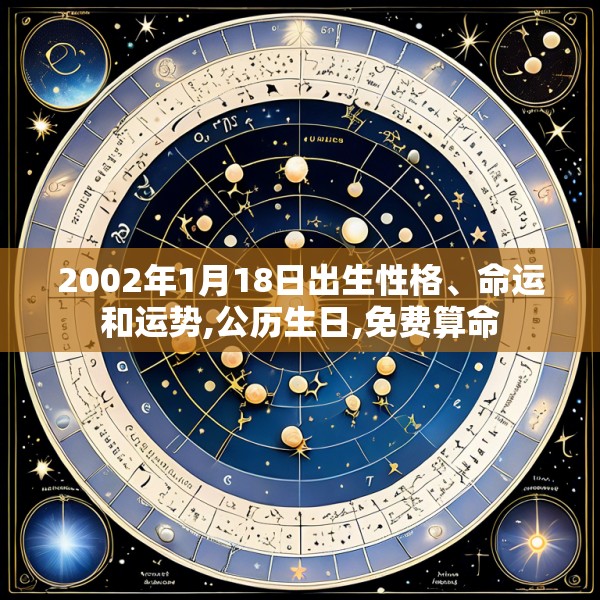 2002年1月18日出生性格、命运和运势,公历生日,免费算命