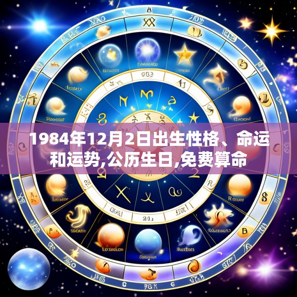1984年12月2日出生性格、命运和运势,公历生日,免费算命