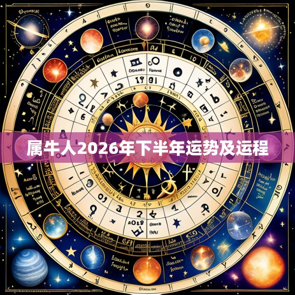 属牛人2026年下半年运势及运程