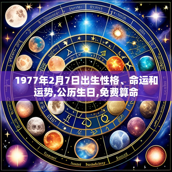 1977年2月7日出生性格、命运和运势,公历生日,免费算命