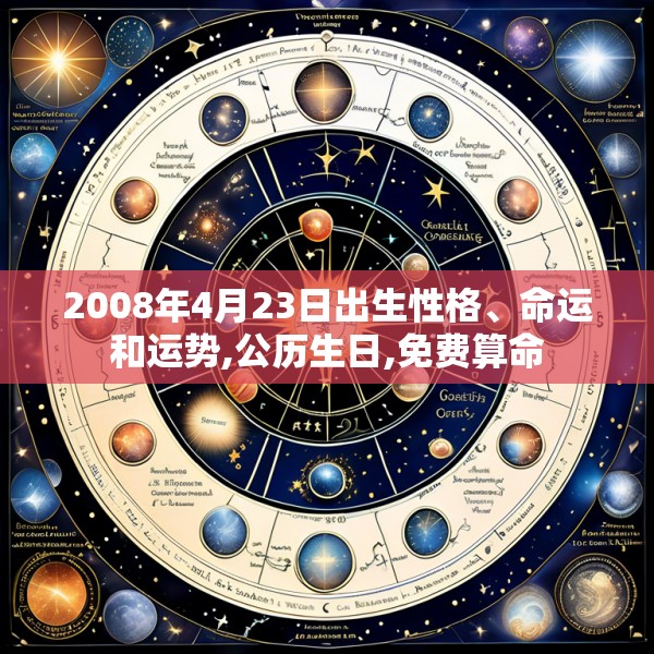 2008年4月23日出生性格、命运和运势,公历生日,免费算命
