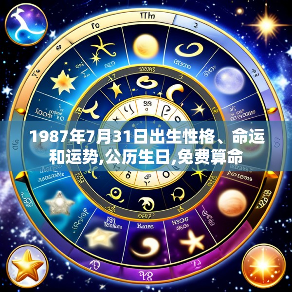 1987年7月31日出生性格、命运和运势,公历生日,免费算命