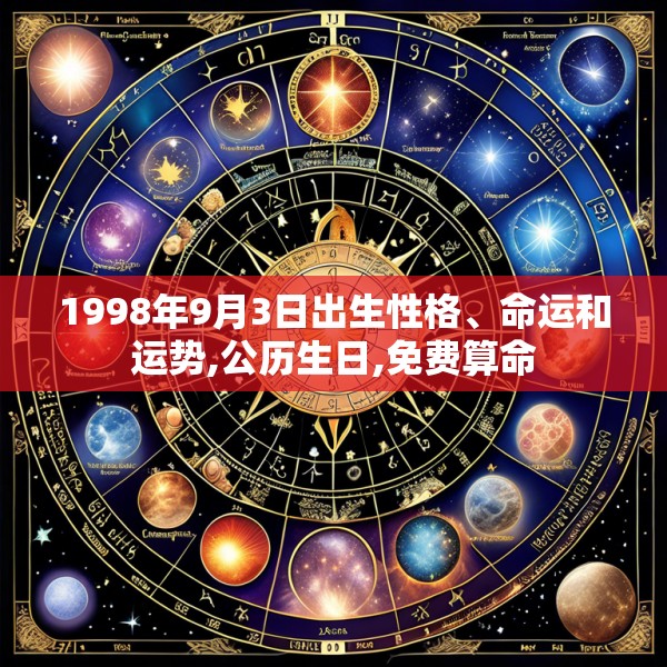 1998年9月3日出生性格、命运和运势,公历生日,免费算命