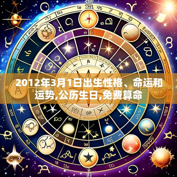 2012年3月1日出生性格、命运和运势,公历生日,免费算命