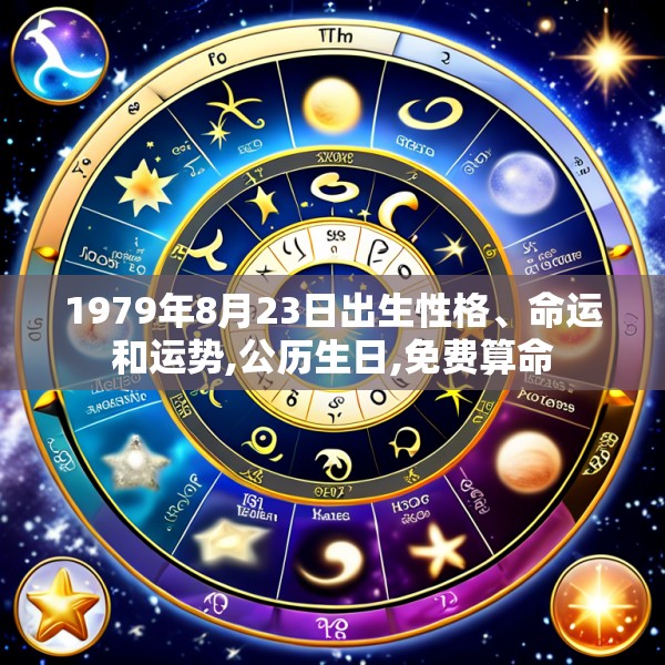 1979年8月23日出生性格、命运和运势,公历生日,免费算命