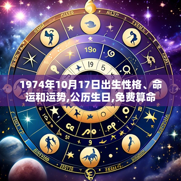 1974年10月17日出生性格、命运和运势,公历生日,免费算命