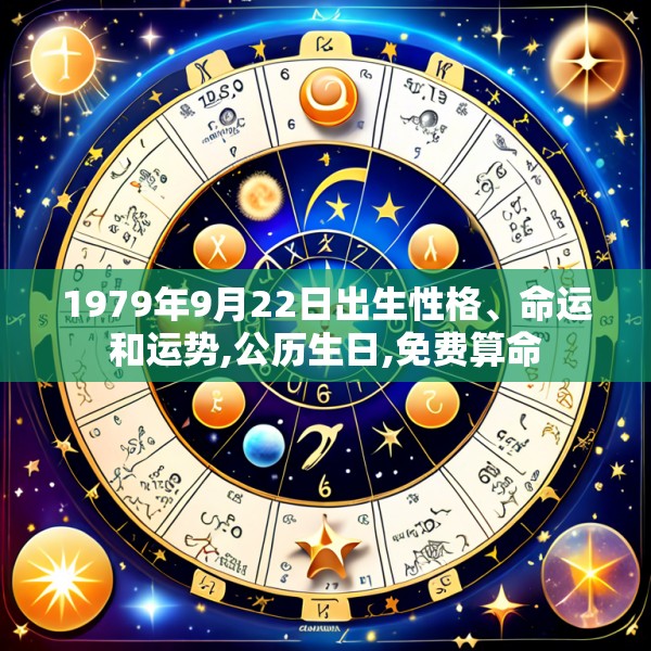 1979年9月22日出生性格、命运和运势,公历生日,免费算命