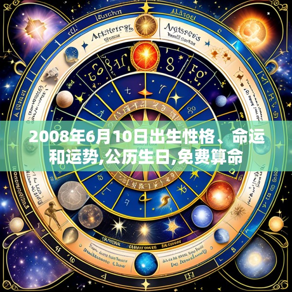 2008年6月10日出生性格、命运和运势,公历生日,免费算命