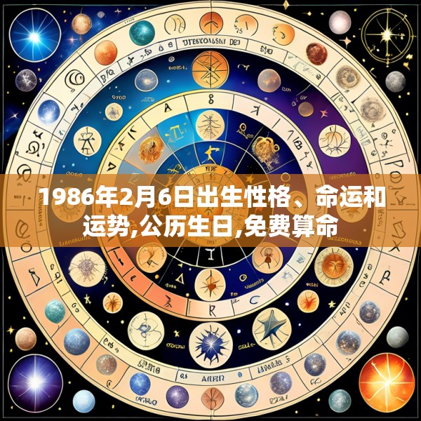 1986年2月6日出生性格、命运和运势,公历生日,免费算命