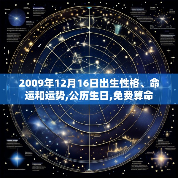 2009年12月16日出生性格、命运和运势,公历生日,免费算命