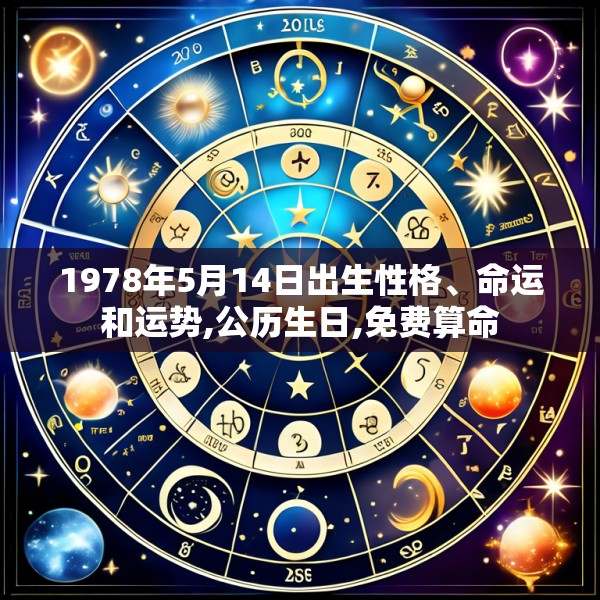 1978年5月14日出生性格、命运和运势,公历生日,免费算命