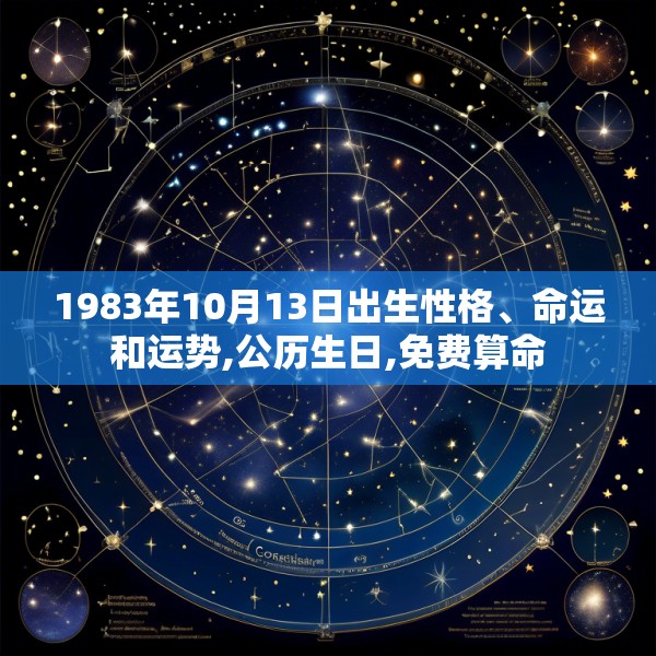 1983年10月13日出生性格、命运和运势,公历生日,免费算命