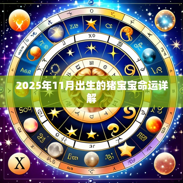 2025年11月出生的猪宝宝命运详解