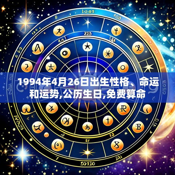 1994年4月26日出生性格、命运和运势,公历生日,免费算命