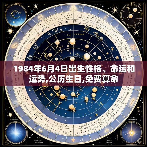 1984年6月4日出生性格、命运和运势,公历生日,免费算命