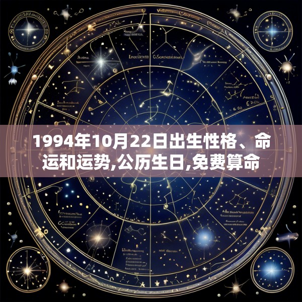 1994年10月22日出生性格、命运和运势,公历生日,免费算命