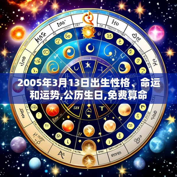 2005年3月13日出生性格、命运和运势,公历生日,免费算命