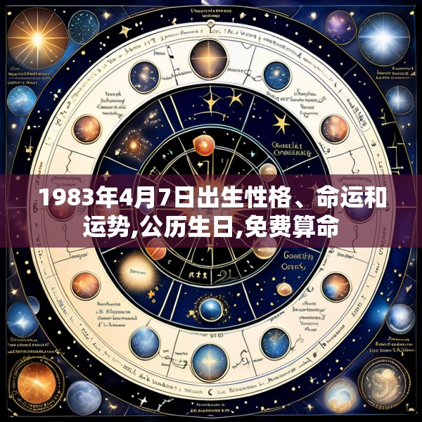1983年4月7日出生性格、命运和运势,公历生日,免费算命