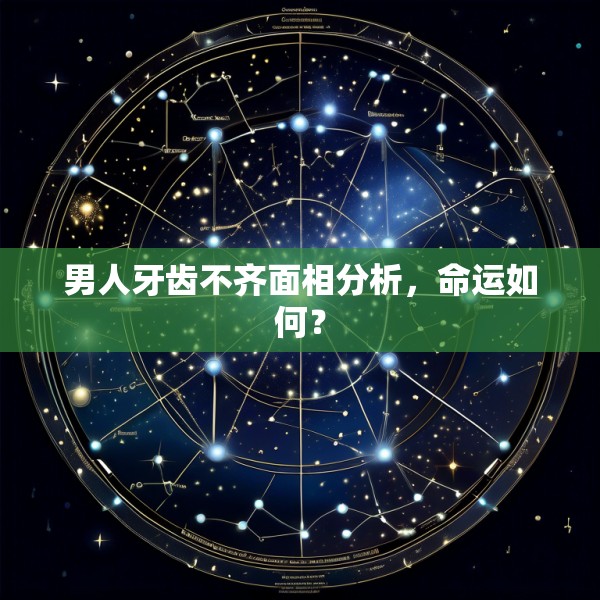 男人牙齿不齐面相分析，命运如何？