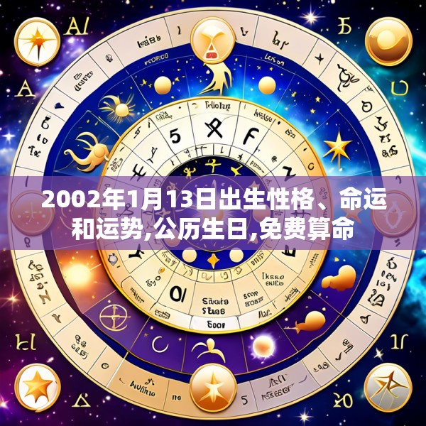 2002年1月13日出生性格、命运和运势,公历生日,免费算命