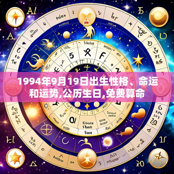 1994年9月19日出生性格、命运和运势,公历生日,免费算命